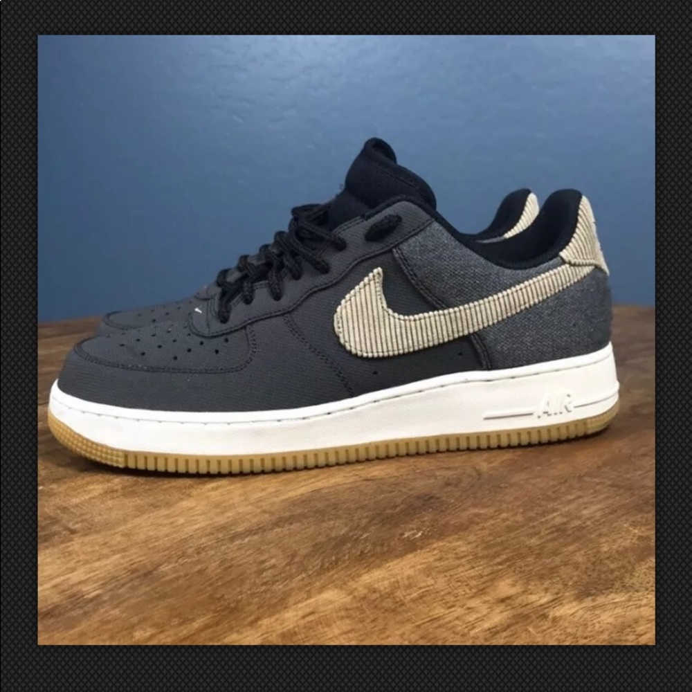 NIKE Air Force 1 ANTHRACITE BAMBOO 8.5 Rare